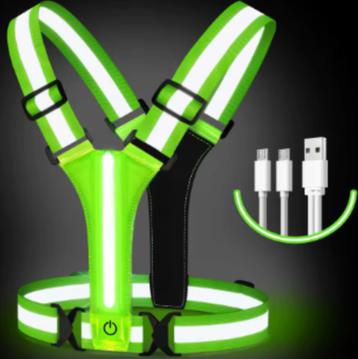 LED hardloopvest USB oplaadbaar met elastische band beschikbaar voor biedingen