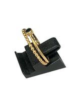 1 pareldraad en 1 zwarte zirkonia gouden ring mt 18, 18 tot 19, Verzenden, Zo goed als nieuw, Met edelsteen