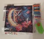 Diamond Painting Maan Uil 30x30 rond Nieuw, Hobby en Vrije tijd, Ophalen of Verzenden, Nieuw, Knutselwerk