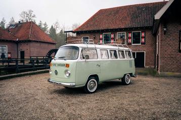 Volkswagen T2 camper, schitterende staat, pastel groen