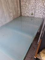 Gratis tuintafel af te halen., Tuin en Terras, Ophalen, Gebruikt, Rechthoekig, Aluminium