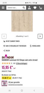 SKANDOR Laminaat 8.0 Shape oak extra breed, Doe-het-zelf en Verbouw, Vloerdelen en Plavuizen, Ophalen, 50 tot 150 cm, Nieuw, 10 m² of meer