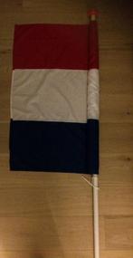 Groot Nederlandse vlag standaard blauw met vlaggenstock, Ophalen of Verzenden, Nieuw