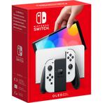 Nintendo Switch OLED wit compleet met 4 spellen NIEUWSTAAT!, Spelcomputers en Games, Ophalen, Zo goed als nieuw, Met 2 controllers