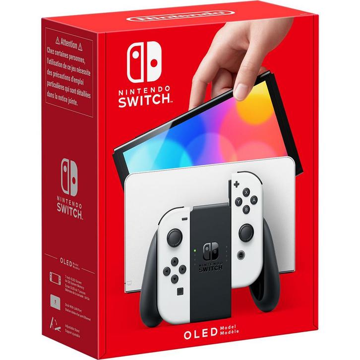 Nintendo Switch OLED wit compleet met 4 spellen NIEUWSTAAT!, Spelcomputers en Games, Spelcomputers | Nintendo Switch, Zo goed als nieuw
