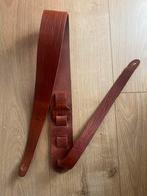 Bruine lederen gitaarband guitar strap Liam’s, Bruin, Echt leder, Zo goed als nieuw, Riem of Ceintuur