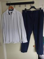 broek pantalon h&m maat 54 lengte 32 overhemd liv maat l, Maat 52/54 (L), Blauw, Ophalen of Verzenden, Zo goed als nieuw