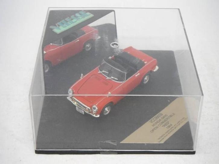 HONDA S600 CABRIO OPEN 1964 VITESSE 1/43 NIEUW IN SHOWCASE, Hobby en Vrije tijd, Modelauto's | 1:43, Nieuw, Auto, Overige merken
