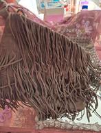 Lederen clutch met franjes van zara! Makeup, kleding, tassen, Ophalen of Verzenden, Zo goed als nieuw, Avondtasje