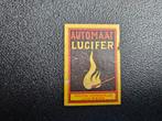Vintage Luciferetiket - Automaat Lucifers, Verzamelen, Ophalen of Verzenden, Gebruikt