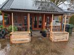 Handmade houten bloembakken met trellis, Tuin en Terras, Bloembakken en Plantenbakken, Ophalen, Nieuw, Tuin, 60 tot 100 cm