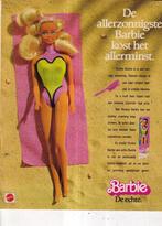 Retro reclame 1985 Mattel Barbie pop de allerzonnigste, Ophalen of Verzenden