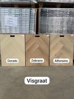 Goedkope PVC visgraat, Click PVC visgraat goedkoop, Huis en Inrichting, Stoffering | Vloerbedekking, Crème, Verzenden, 75 m² of meer