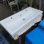 Dubbele wastafel Ikea composite, Ophalen, 50 tot 100 cm, Minder dan 100 cm, Wasbak of Wastafel