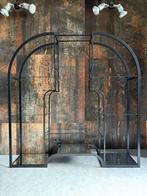 Vintage design vitrine kast roomdivider, Ophalen, 25 tot 50 cm, Minder dan 150 cm