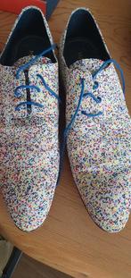 heren veter schoenen met bijpassende riem MASCOLORI, MASCOLORI, Blauw, Ophalen of Verzenden, Zo goed als nieuw