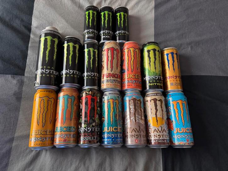 Monster energy blikken, Verzamelen, Blikken, Zo goed als nieuw, Overige, Ophalen of Verzenden