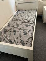 1 persoons bed 2x1, Huis en Inrichting, Ophalen, 100 cm, Eenpersoons, Wit
