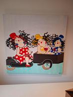 Dikke Dames Schilderij - Vrolijke Vriendinnen, Antiek en Kunst, Ophalen
