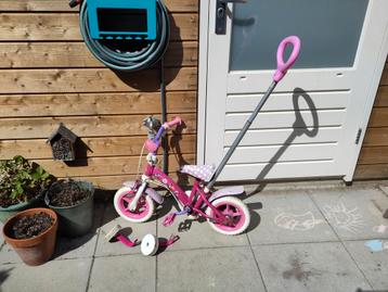 Kinderfiets 10 inch wielen. Stuurbaar dmv stok. beschikbaar voor biedingen