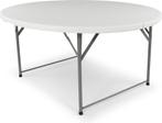 Inklapbare Tafel rond – Vouwtafel - Klaptafel - 122x74 cm, Caravans en Kamperen, Kampeeraccessoires, Ophalen, Nieuw