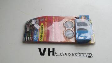 LED disks rood en of wit 2x 35MM 12V beschikbaar voor biedingen