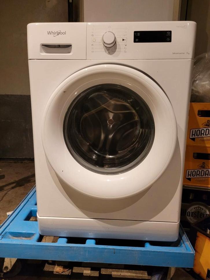 Whirlpool wasmachine, Witgoed en Apparatuur, Wasmachines, Gebruikt, Voorlader, 6 tot 8 kg, 85 tot 90 cm, 1200 tot 1600 toeren