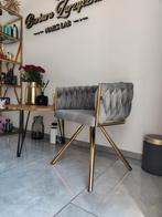 Fluwelen eetkamerstoel, fauteuil, luxe woonkamer-en slaapkam, Huis en Inrichting, Stoelen, Ophalen of Verzenden, Zo goed als nieuw
