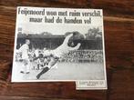 Voetbal krantenartikel Feyenoord Hilversum september 1963, Ophalen of Verzenden, Gebruikt, Feyenoord