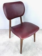 stoel Deense stijl houten frame skai bekleding 60s 70s, Gebruikt, -, -, Vintage