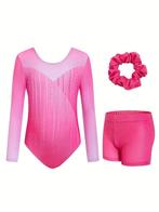 Turnpakje + turnbroekje roze 110 116 122 128 134 140 146 152, Ophalen of Verzenden, Nieuw, Roze, Turnpak(je)