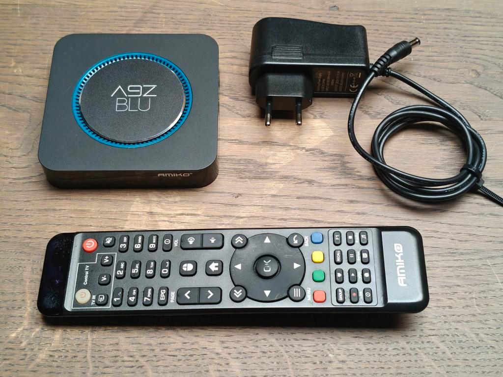 ≥ Amiko A9Z BLU Android TV Box met afstandsbediening