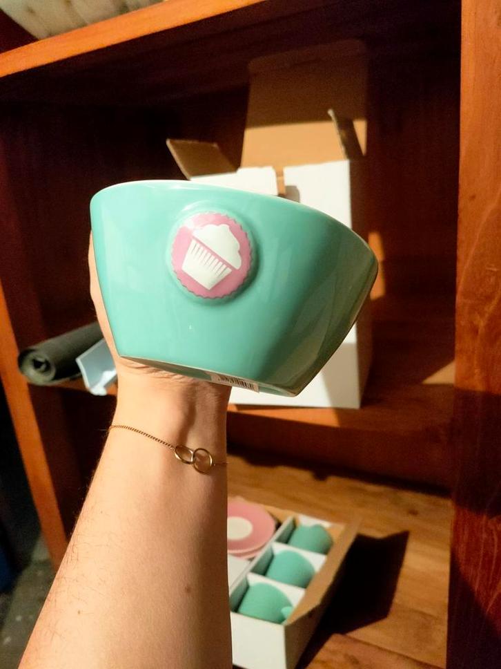 Lily's Cupcakes schaaltjes effe - 006, Huis en Inrichting, Keuken | Servies, Nieuw, Schaal of Schalen, Overige stijlen, Porselein