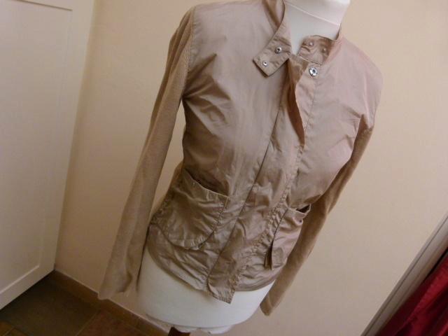 Beige kort jasje TURNOVER, maat S 36 vintage, Kleding | Dames, Jasjes, Kostuums en Pakken, Zo goed als nieuw, Jasje, Maat 36 (S)