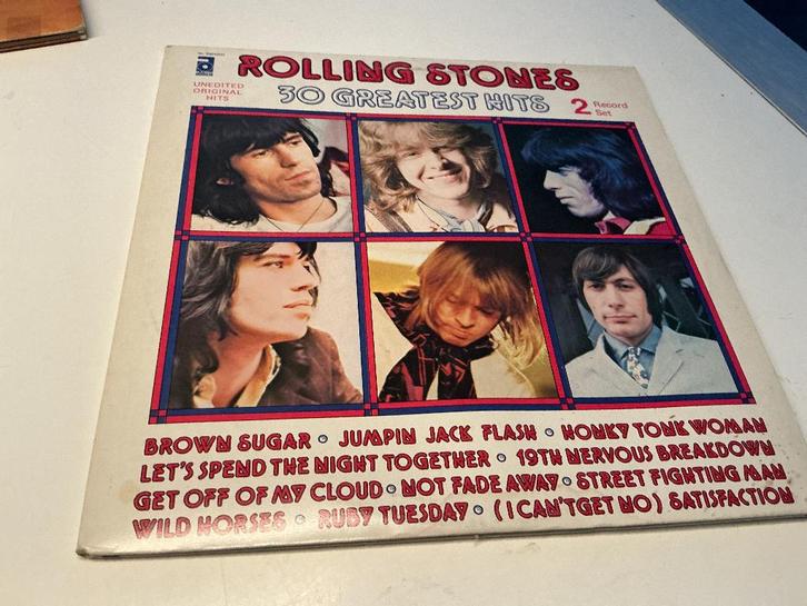 Dubbel lp rolling stones 30 greatest hits 1977, Cd's en Dvd's, Vinyl | Rock, Gebruikt, Poprock, 12 inch, Ophalen of Verzenden