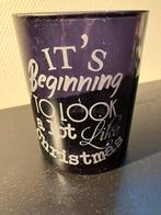 Nieuw/aubergine-paars waxinelichthouder/Rivièra Maison, Diversen, Kerst, Ophalen of Verzenden, Nieuw