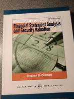 Financial Statement Analysis and Security Valuation, Nieuw, Ophalen of Verzenden