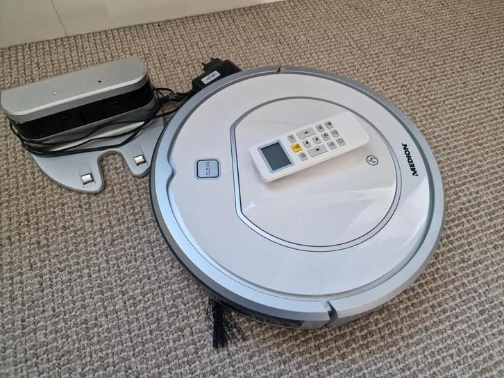 Medion Robotstofzuiger MD 19100 - Zo goed als nieuw, Witgoed en Apparatuur, Stofzuigers, Zo goed als nieuw, Robotstofzuiger, Minder dan 1200 watt