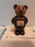 Vintage Houten Beer Handwerk 25cm, Antiek en Kunst, Kunst | Beelden en Houtsnijwerken, Ophalen of Verzenden