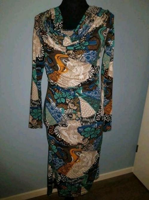 Nieuw NED jurkje met waterval hals Maat S, Kleding | Dames, Jurken, Nieuw, Maat 36 (S), Overige kleuren, Knielengte, Ophalen of Verzenden