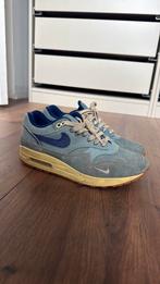 Nike Air Max 1 Premium Dirty Denim 40.5, Kleding | Dames, Schoenen, Ophalen of Verzenden, Zo goed als nieuw, Blauw, Sneakers of Gympen