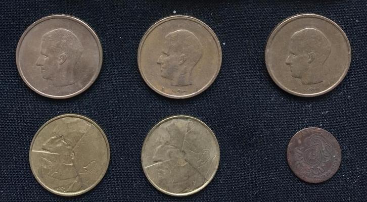 Belgie munt 1 cent 1869-1907, 5 francs en 20 francs, Postzegels en Munten, Munten | Europa | Niet-Euromunten, Losse munt, België