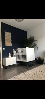Kidsmill retro collectie ledikant met extra peuterzijkant, Ophalen, Gebruikt, Ledikant