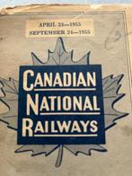 Spoorkaart 1955 Canada, Ophalen of Verzenden, Gebruikt, Trein, Boek of Tijdschrift