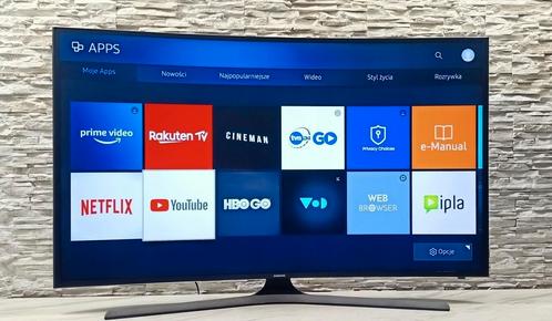 Samsung 55 inch Curved 4K UHD Smart TV, Audio, Tv en Foto, Televisies, Gebruikt, LED, 100 cm of meer, 4k (UHD), Samsung, Smart TV