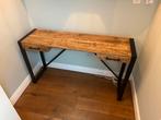 Bureau Kyan – zwart/naturel – 140x40 cm – als nieuw!, Ophalen, 100 tot 150 cm, Zo goed als nieuw, 25 tot 50 cm