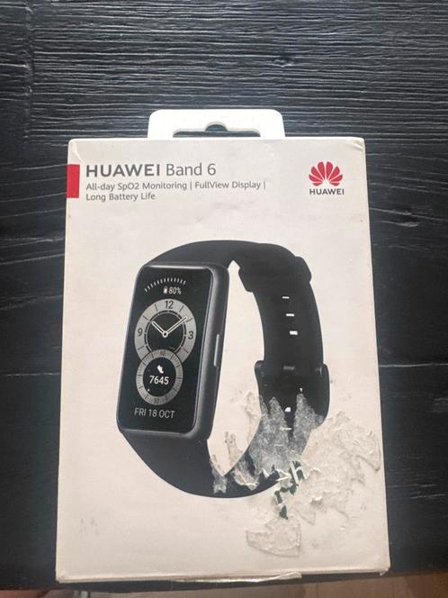 Huawei Band 6 - Nieuw in doos!, Sieraden, Tassen en Uiterlijk, Activity trackers, Nieuw, Android, Zwart, Waterdicht, Ophalen of Verzenden