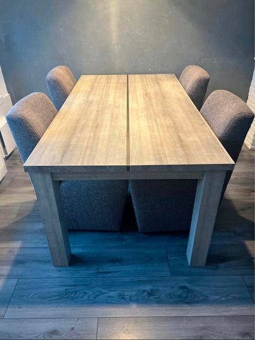 Eettafel met 4 stoelen, Huis en Inrichting, Tafels | Eettafels, Zo goed als nieuw, 100 tot 150 cm, 150 tot 200 cm, Vier personen