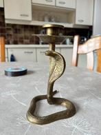 Kandelaar slang 16cm hoog, Huis en Inrichting, Woonaccessoires | Kandelaars en Kaarsen, Ophalen of Verzenden, Gebruikt, Kandelaar