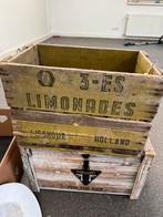 3 ES Limonade reclame krat, Verzamelen, Ophalen, Gebruikt, ., Verpakking